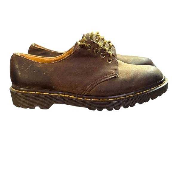 Vintage 90’s Dr Martens Oxfords Brown Leather Men's Shoes 9
